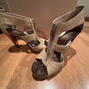 Michael Kors Beige High Heel Sandals